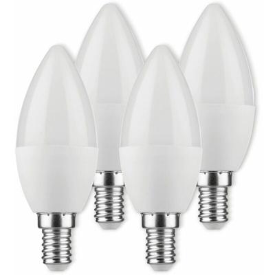 Müller-licht LED-Lampe, Kerzenform, 400258, E14, eek: f, 4,5W, 470 lm, 2700 k, matt, 4 Stück