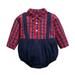 KI-8jcuD Baby Shirts 6-9 Months Toddler Kids Child Baby Boys Long Sleeve Plaid Patchwork Romper Bodysuit Outfits Clothes 1St Birthday Boys Shirt 9 Month Old Baby Boy Clothes Babies Going Home Outfit
