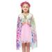 Winter Coats for Kids Girls Toddler Kids Baby Girls Bling Princess Cape Shawl Outfit