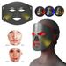 Home Times Red Light Therapy for Face Led Face Mask Light Therapy Red/Blue/Amber Light 77 Leds Help Acne & Wrinkle Reduction Rejuvenating & Anti-Aging Led Mask - Facial Skin Care