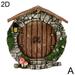 Wokii Miniature Fairy Gnome Home Fairy Garden Door Garden Gnomes Outdoor Fairy House Miniature Home Windows And Door Fit for Tree Statues Tree Yard And Garden Sculpture Outdoor Decor Accessories R6G0