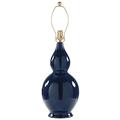 Brynn Double Gourd Lamp - Navy, Drum White - Ballard Designs - Ballard Designs