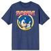 Unisex BIOWORLD Heather Navy Sonic the Hedgehog T-Shirt