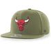 Men's '47 Olive Chicago Bulls Ballpark Camo Captain Snapback Hat