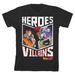 Youth BIOWORLD Black Dragon Ball Z Heroes vs. Villains T-Shirt