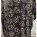 Lularoe Tops | Lularoe Nwt , S Irma, High/Low Hem, Half Sleeve Floral Paisley Over Dark Grey. | Color: Gray/Red | Size: S