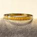 J. Crew Jewelry | J. Crew Bangle Bracelet- Yellow Abstract Striped Print And Gold Tone | Color: Gold/Yellow | Size: Os