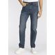 Straight-Jeans LEVI'S "505" Gr. 32, Länge 32, blau (feel the music) Herren Jeans Straight Fit