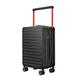 British Traveller Suitcase Lightweight Trolley Carry On Hand Cabin Luggage Suitcases PC Hard Shell Cabin Suitcase with 4 Spinner Wheels, Travel Luggage Bag Built-in TSA Lock - Black