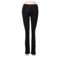 Joe's Jeans Jeans - Super Low Rise Skinny Leg Denim: Black Bottoms - Women's Size 27 - Black Wash