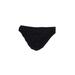 Lauren by Ralph Lauren Swimsuit Bottoms: Black Print Swimwear - Women's Size 8