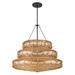 Bayou Breeze Adontae 13 - Light Unique Tiered Chandelier Metal in Black | 32.25 H x 30 W x 0 D in | Wayfair 2E94951A86044AAF9B65CD4F0A75D1E5