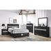 Red Barrel Studio® Storage Platform Bedroom Set Special Queen 6 Piece: Bed, Dresser, Mirror, 2 Nightstands, Chest Wood in Gray/Black | Wayfair