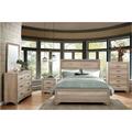 Charlton Home® Hatti Rustic Melamine Panel Bedroom Set Full 3 Piece: Bed, 2 Nightstands Wood in Brown | 52 H x 58.25 W x 79 D in | Wayfair