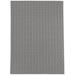Gray/White 72 x 48 x 0.08 in Area Rug - Everly Quinn Geometric Machine Woven Synthetics Area Rug in Dark Gray | 72 H x 48 W x 0.08 D in | Wayfair
