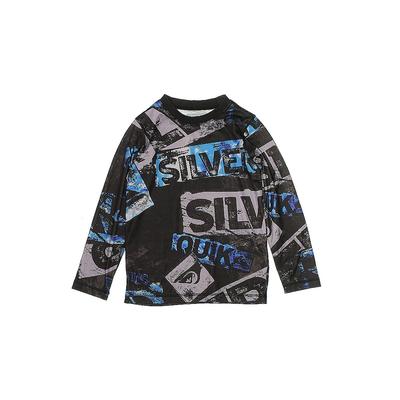 Quiksilver Active T-Shirt: Black Color Block Sporting & Activewear - Kids Boy's Size 8