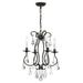 Crystorama Ashton 16 Inch 4 Light Mini Chandelier - 5014-EB-CL-MWP