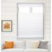 Arlo Blinds Thermal Room Darkening Fabric Roman Shades Top Down Bottom Up Color: Pure White Size: 24 W X 72 H Cordless Lift Window Blinds