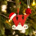 wofedyo home & kitchen personalized christmas 26 letter ornaments personalized christmas letter decorations red23 6*5*4