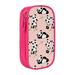 XMXY Funny Pandas Pink Large Capacity Pencil Case Portable Pencil Bags with Compartments Zipper Pink