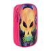 XMXY Skull Painting Scary Large Capacity Pencil Case Portable Pencil Bags with Compartments Zipper Pink