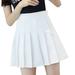 solacol Skirts for Women Casual Pleated Tennis Skirts for Women Pleated Mini Skirts for Women Womens Fashion High Waist Pleated Mini Skirt Slim Waist Casual Tennis Skirt High Waist Skirts for Women