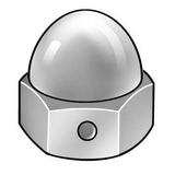 1 pc Zoro Select Cap Nut 3/8 -24 18-8 Stainless Steel Plain 5/8 in H 5 PK