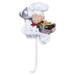 Cute Chef Design Adhesive Wall Hooks Heavy Duty Cook Wall Mount Rack Hook Hanger Kitchen Home Decoration Fruit Basket Chef