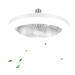 solacol Ceiling Fans with Lights Ceiling Fan with Lights Low Profile Ceiling Fans Ceiling Fan with Lights Enclosed Low Profile Fan Light Ceiling Light with Fan Hidden Electric Fan Delier- White