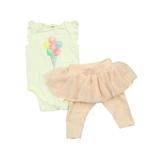 Pre-owned Gap Girls White | Pink Apparel Sets size: 3-6 Months