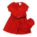 Pre-owned Ralph Lauren Girls Red Dress size: 9 Months