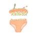 Pre-owned OP Girls Orange | Multi | Polka Dots 2-piece Swimsuit size: 6-9 Months