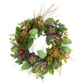 Northlight Mixed Succulent and Pomegranate Artificial Wreath 24-Inch