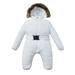 Thick Winter Boy Warm Romper Baby Girl Coat Hooded Jacket Jumpsuit Outfit Boys Outfits&Set Toddler Snow Pants 18-24 Months