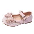Fashion Four Seasons Children Casual Shoes Girls Flat Pearl Rhinestone Bow Buckle Prom Party Dress Shoes Little Girl Boots