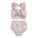 Bagilaanoe Toddler Baby Girls Swimsuits 2 Piece Bikinis Set Floral Print Sleeveless Camisole Tops + Shorts 6M 12M 18M 24M 3T 4T Kids Swimwear Bathing Suit Beachwear