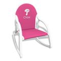 Children's Pink Philadelphia Phillies Personalized Rocking Chair