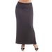 Comfortable Plus Size Foldover Maxi Skirt