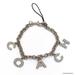 Coach Jewelry | Coach Pave Crystal Bracelet Lanyard Handbag Purse Charm Trigger Snap Keychain | Color: Gray/Silver | Size: Os