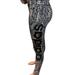 Adidas Bottoms | Adidas Girls 16 Womens 0-2 All Over Print Leggings Black White Pants Gym Active | Color: Black | Size: 16g
