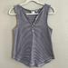 Anthropologie Tops | Anthropologie Postmark Navy And White Striped Henley Tank | Color: Blue/White | Size: S