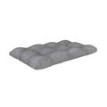 POKAR Euro Pallet Quilted Pillow - 1x Seat Cushion 120 x 80cm, Garden Pillows, Pallet Garden Sofa Bench Furniture, Patio, Without Pallets, Grey