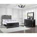 Rosdorf Park Jaxston Eastern King Bed 3 Pc Set Upholstered, Polyester in Black/Brown | 62 H x 78.5 W x 86 D in | Wayfair