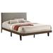 The Twillery Co.® Canterbury Platform Bed Wood & /Upholstered/Polyester in Black/Brown | 42 H x 78.5 W x 85 D in | Wayfair