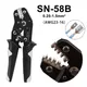 SN-58B = 28B + 48B Pince à sertir les fils 0.25-1.5 mm² pour Box TAB 2.8/4.8/6.3 SM2.5 XH2.54 Kit