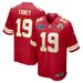 Men's Nike Kadarius Toney Red Kansas City Chiefs Super Bowl LVII (2022 Season) Patch Game Jersey