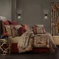 Rosdorf Park Jakailyn/Brown/Cream 4 Piece Comforter Set Polyester/Polyfill in Red | California King Comforter + 3 Additional Pieces | Wayfair