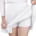 Women s Basic Solid Versatile Stretchy Informal Mini Skater Skirt for Girls Tennis Skirt (M-5XL)