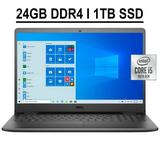 Dell Inspiron 15 3000 3501 Business Laptop 15.6 FHD Touchscreen 10th Gen Intel Quad-Core i5-1035G1 24GB DDR4 1TB SSD Intel UHD Graphics HDMI WIFI Bluetooth Win10 Black