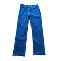 Levi's Jeans | *Levi's 514 Medium Dark Wash Jeans 30x32 Frayed Bottom Hem Straight Leg | Color: Blue | Size: 30